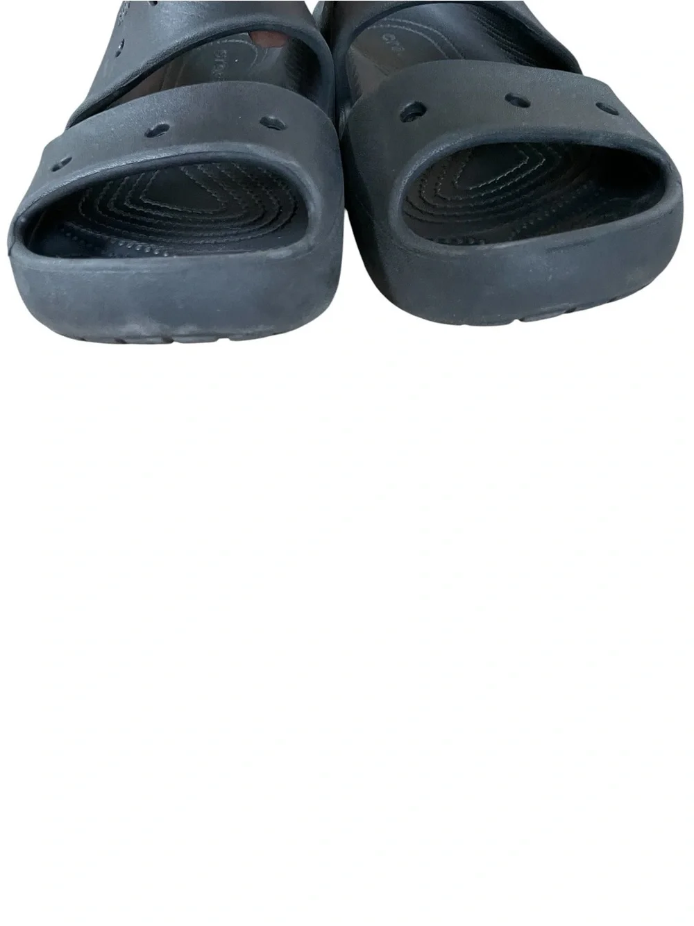 CROCS Classic Black Slide 2 Strap Sandals